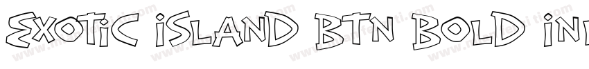 Exotic Island BTN Bold Inline字体转换